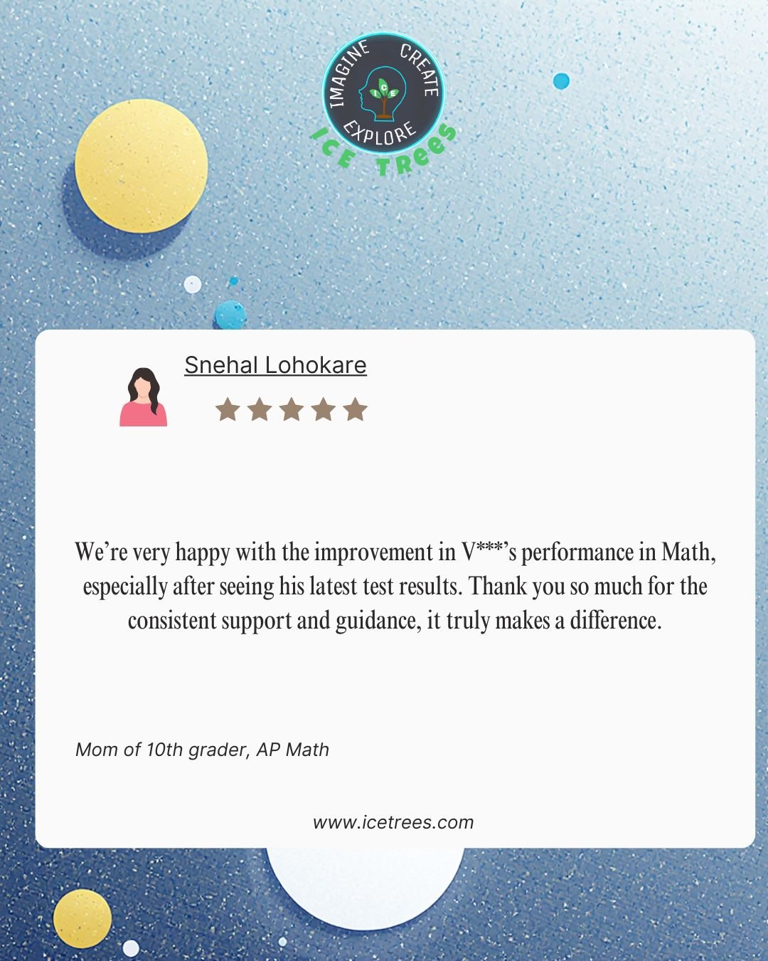 Snehal Lohokare parent review for ICETREES